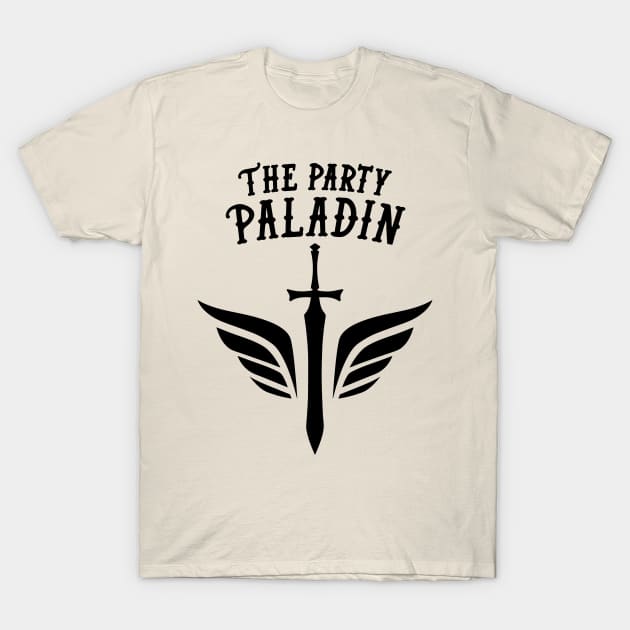 Paladin Dungeons and Dragons Team Party T-Shirt by HeyListen